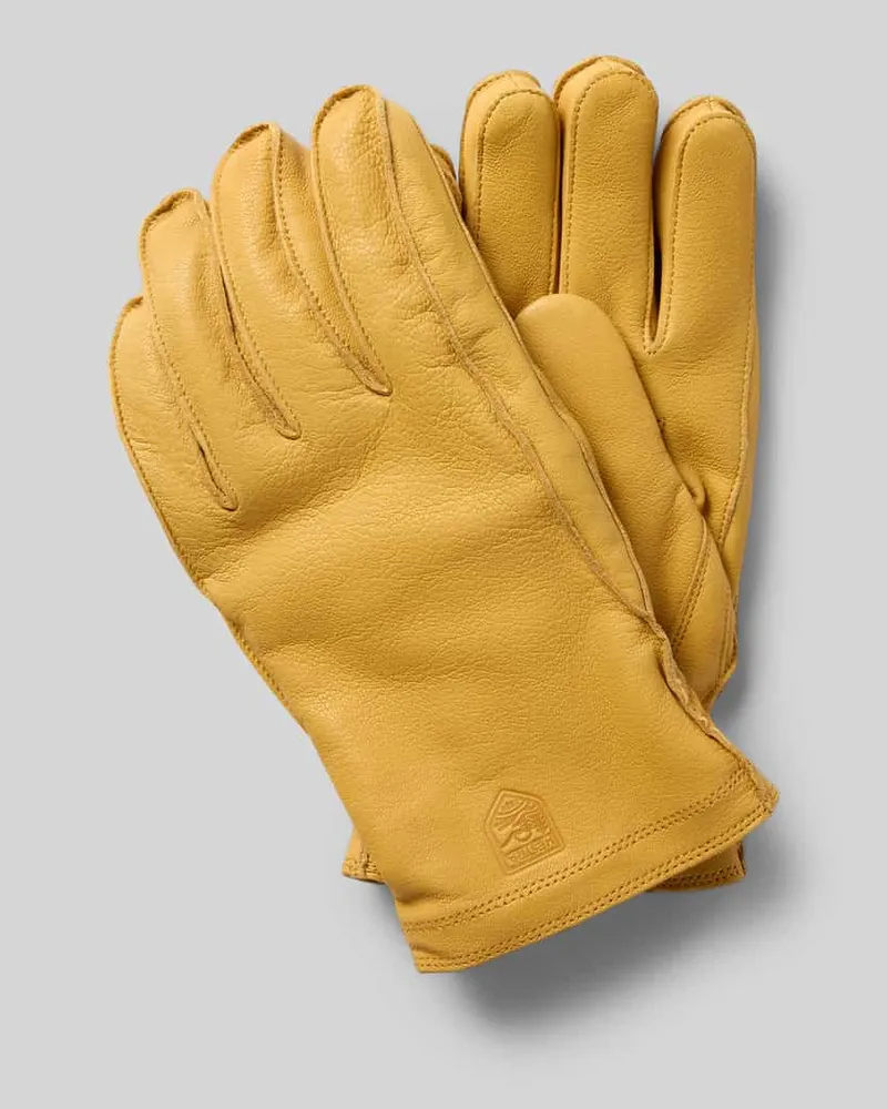 Hestra Handschuhe aus echtem Leder Modell 'Jon Beige