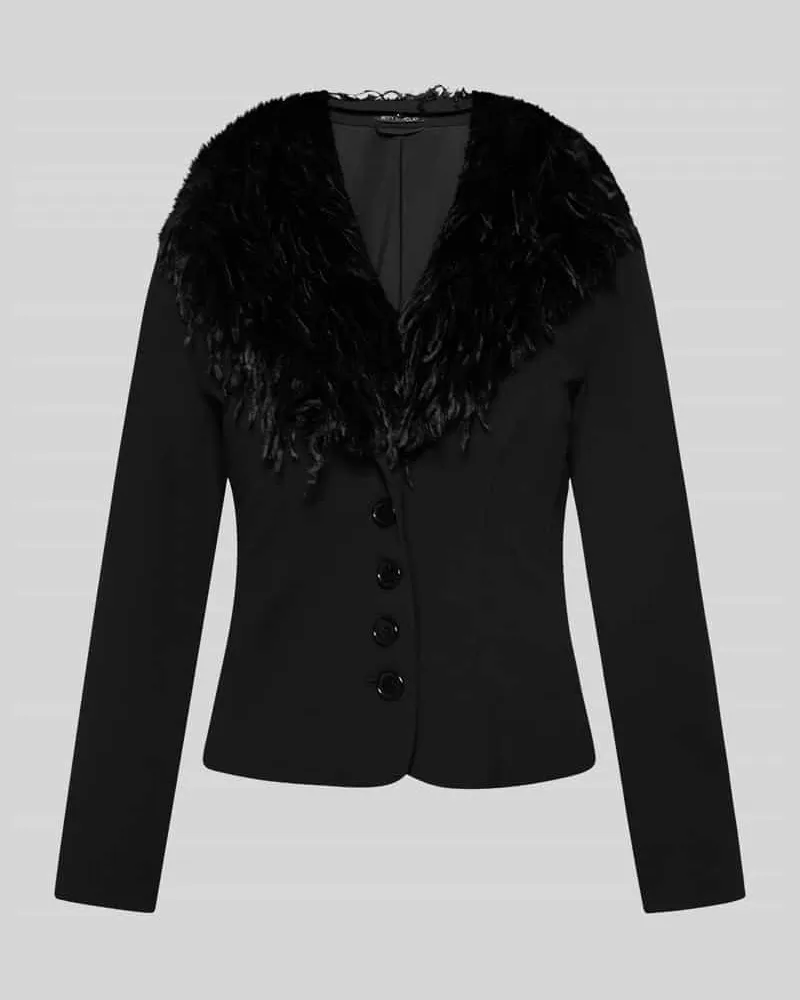 Betty Barclay Regular Fit Kurzblazer mit Federnkragen Black