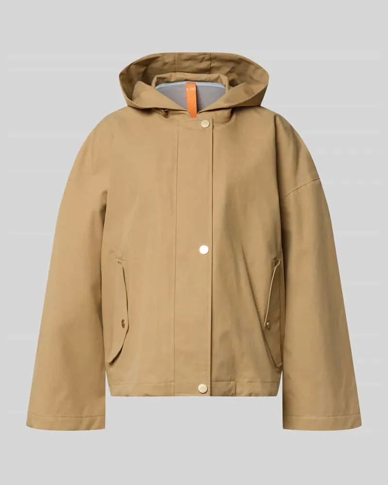 G-Lab Jacke mit Kapuze und versiegelten Nähten Modell 'ELLE Sand