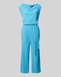 S.Oliver Jumpsuit mit Strukturmuster Hellblau