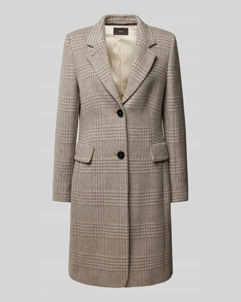 windsor. Mantel mit Reverskragen und Pattentaschen Taupe