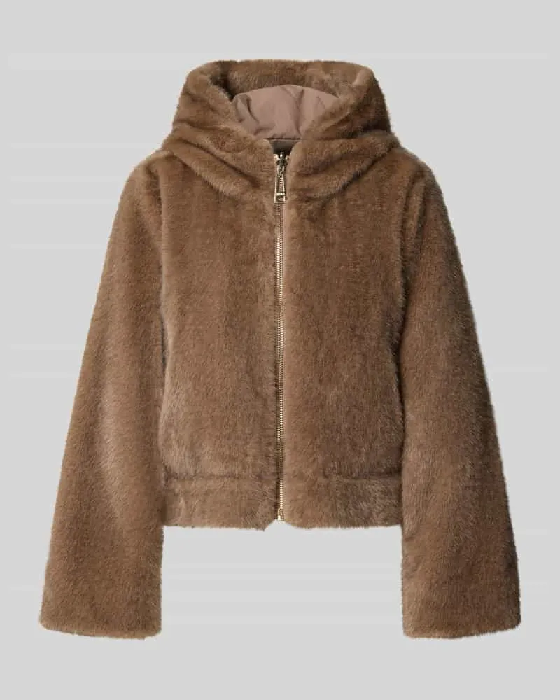 Liu Jo Jacke mit Kapuze und Kimonoärmeln Mittelbraun