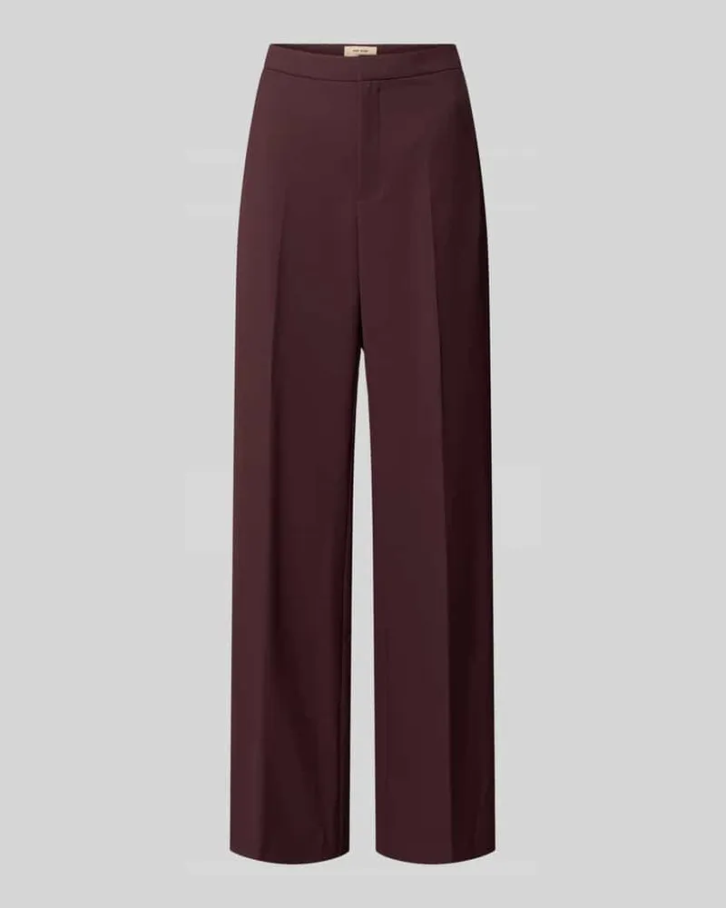 Mos Mosh Stoffhose mit Bügelfalten Modell 'Leya Miley Bordeaux