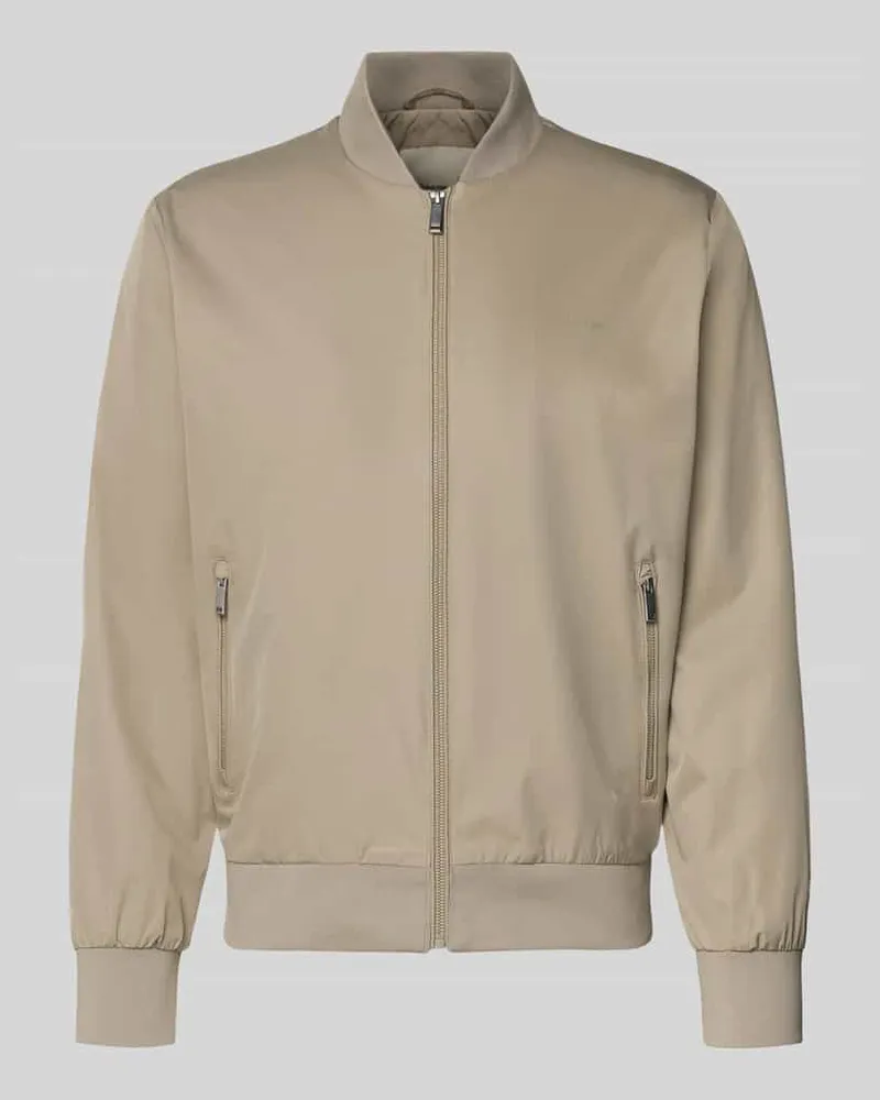 Calvin Klein Bomberjacke mit Reißverschlusstaschen Modell 'MATTE Mud