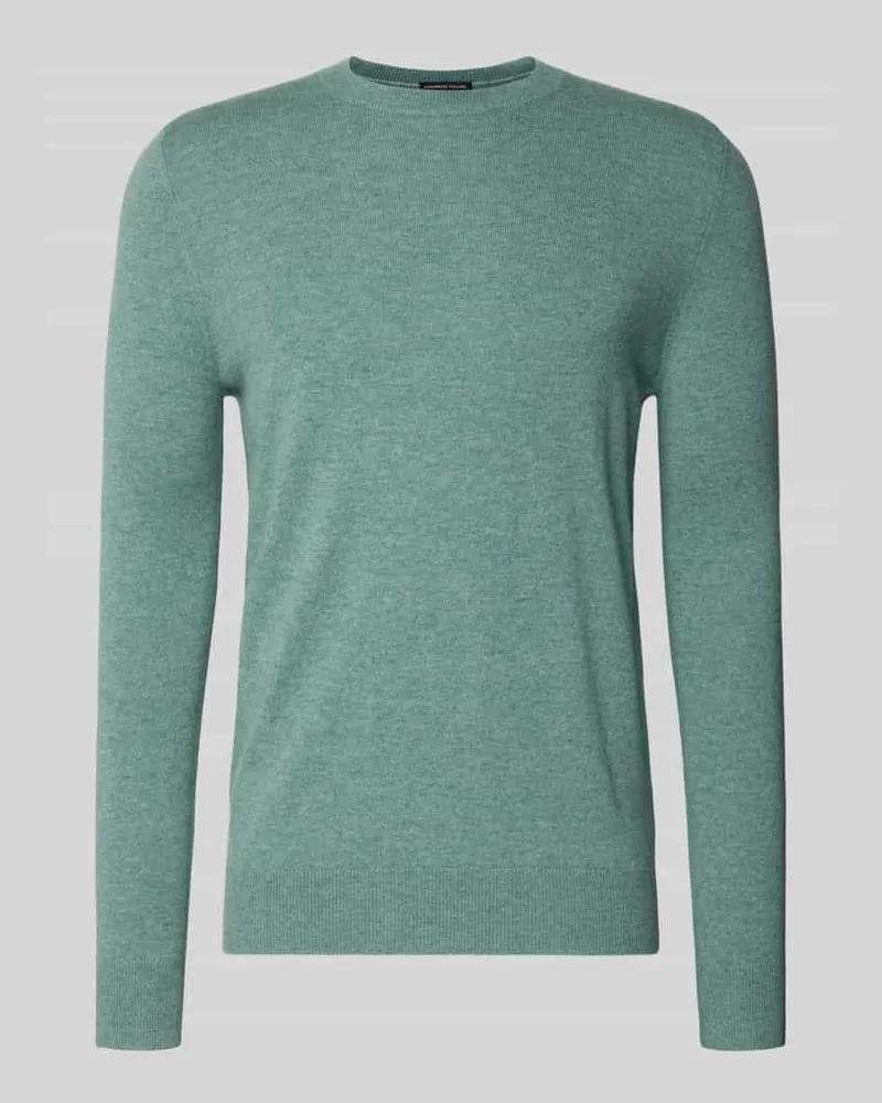 Christian Berg Strickpullover aus Wolle-Kaschmir-Mix Schilf