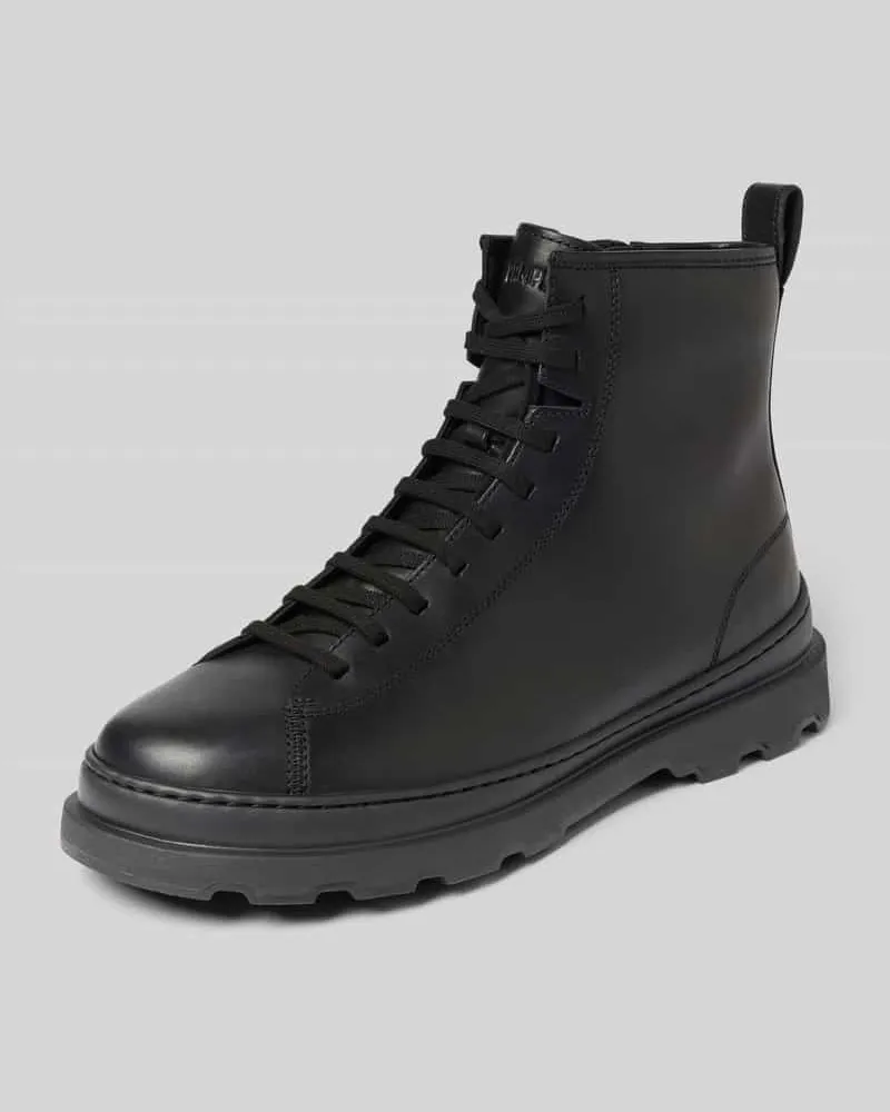 Camper Stiefel aus echtem Leder Modell 'Brutus Black