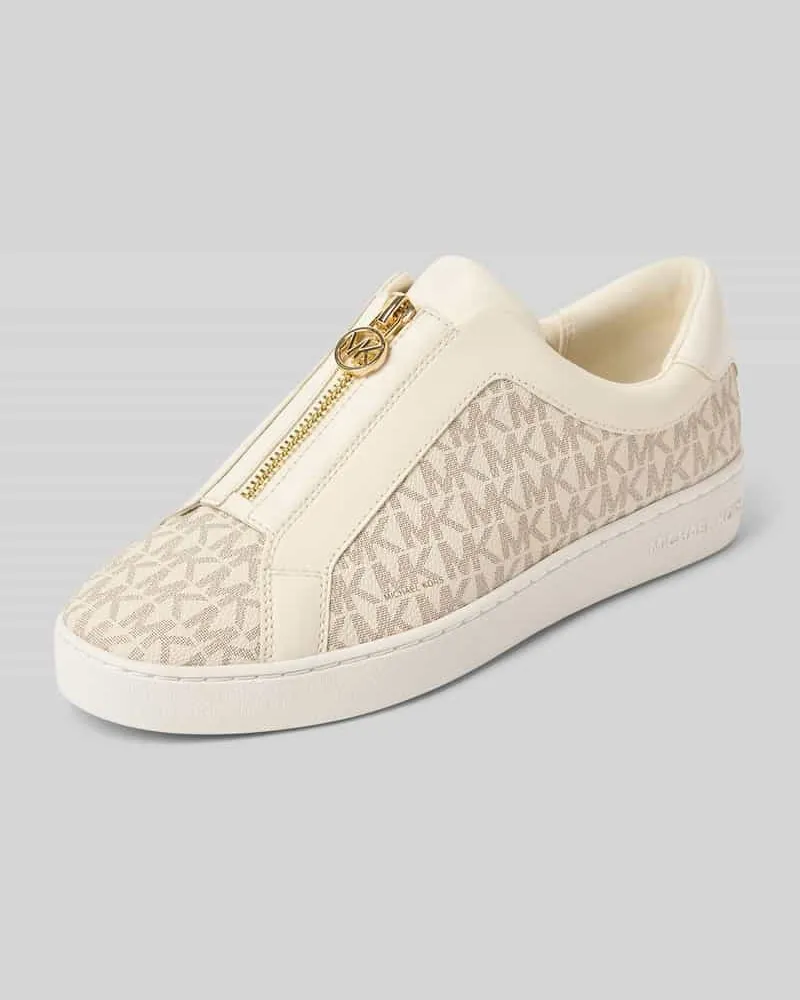 Michael Kors Sneaker mit Reißverschluss Modell 'KEATON Ecru