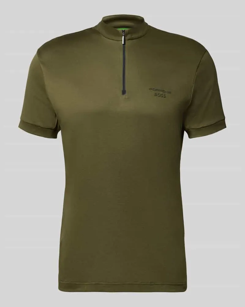 HUGO BOSS Regular Fit Poloshirt aus reiner Baumwolle Modell 'PS Spirit 70 Oliv