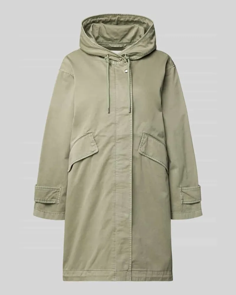 Marc O'Polo Regular Fit Parka aus reiner Baumwolle Gruen