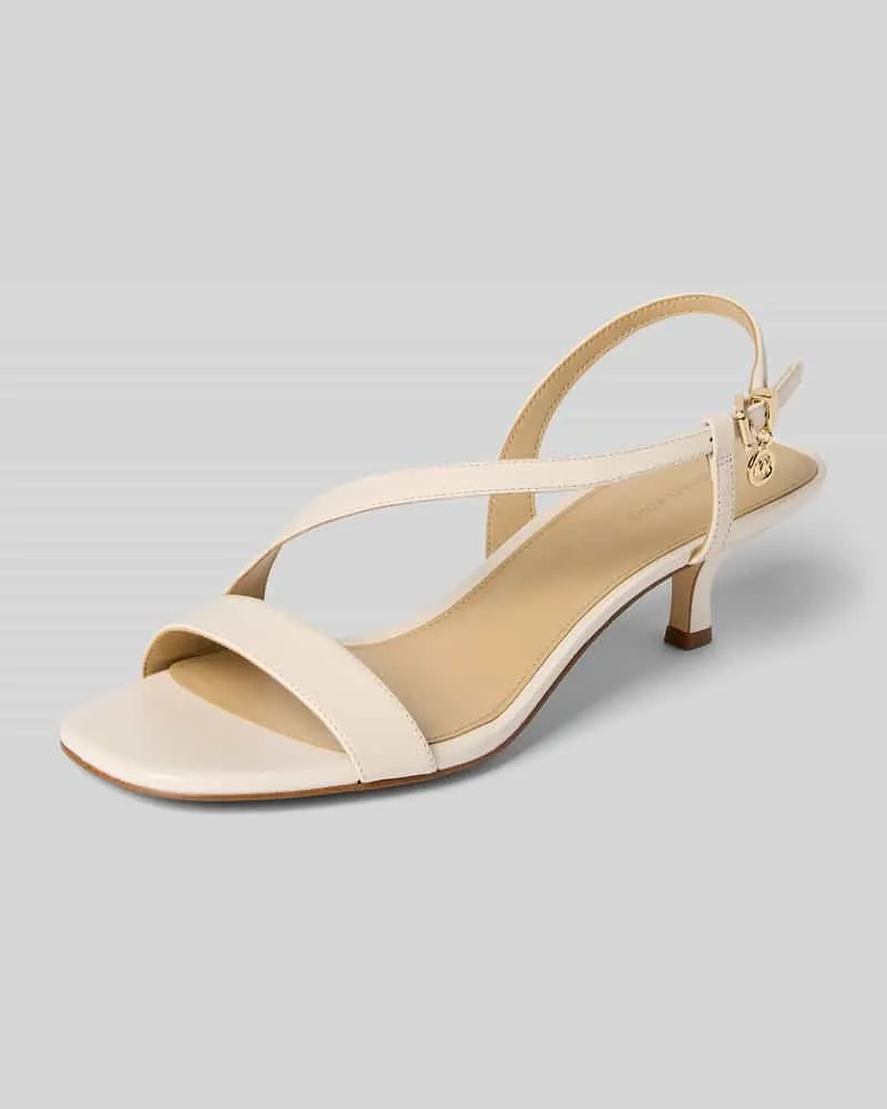 Michael Kors Sandalette aus Leder Modell 'JAIDA KITTEN Offwhite