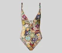 Badeanzug mit tiefem V-Ausschnitt Modell 'TREASURED TROVE