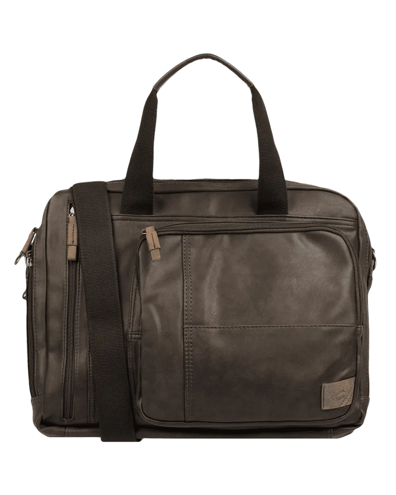 Camel Active Laptoptasche mit Label-Patch Mittelbraun