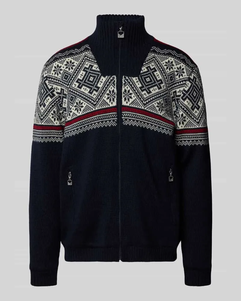 Dale of Norway Wolljacke mit Stehkragen Modell 'Hardanger Marine