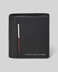 Tommy Hilfiger Portemonnaie aus Nappaleder mit Label-Detail Black