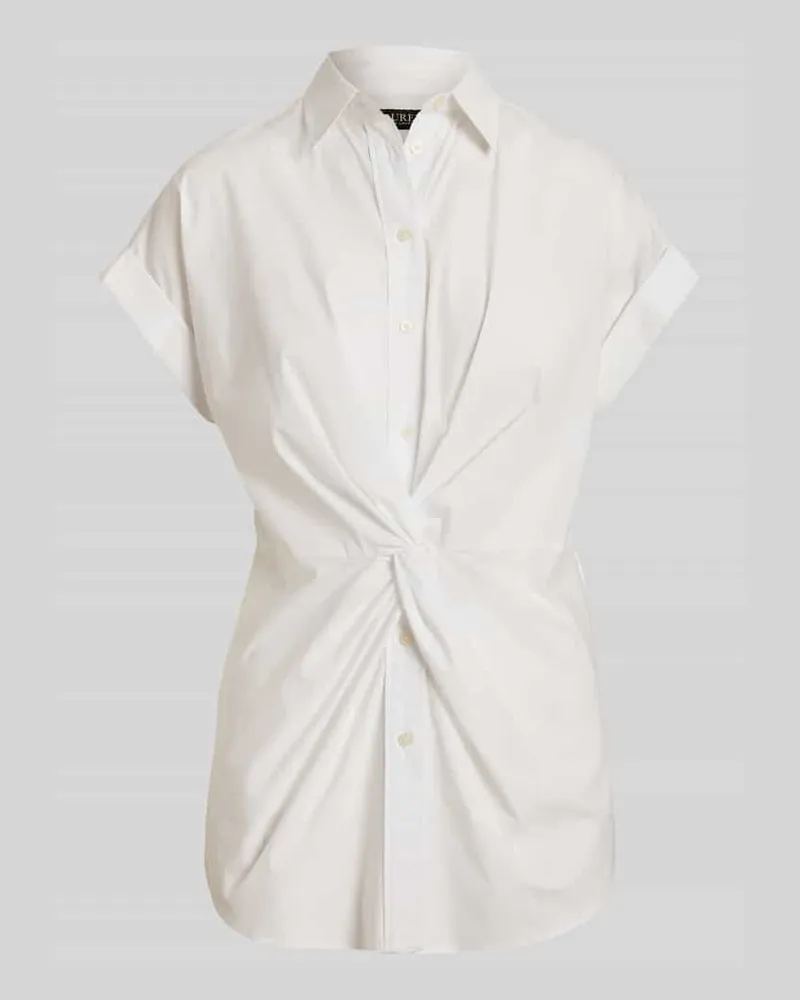 Ralph Lauren Regular Fit Bluse aus Baumwoll-Mix Weiss