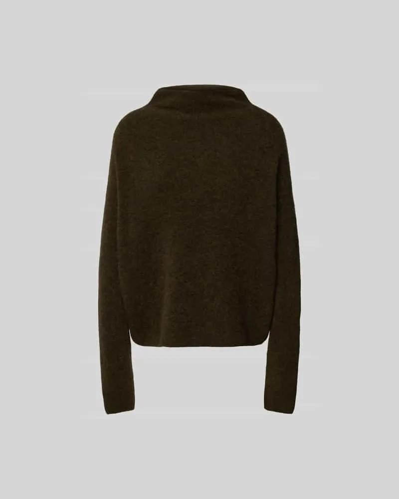 Filippa K Pullover mit Stehkragen Khaki