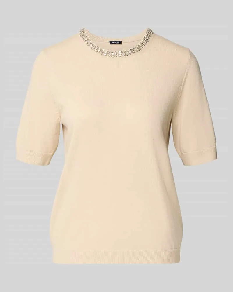 JOOP! Regular Fit T-Shirt mit Viskose-Kaschmir-Anteil Modell 'Krissi Beige