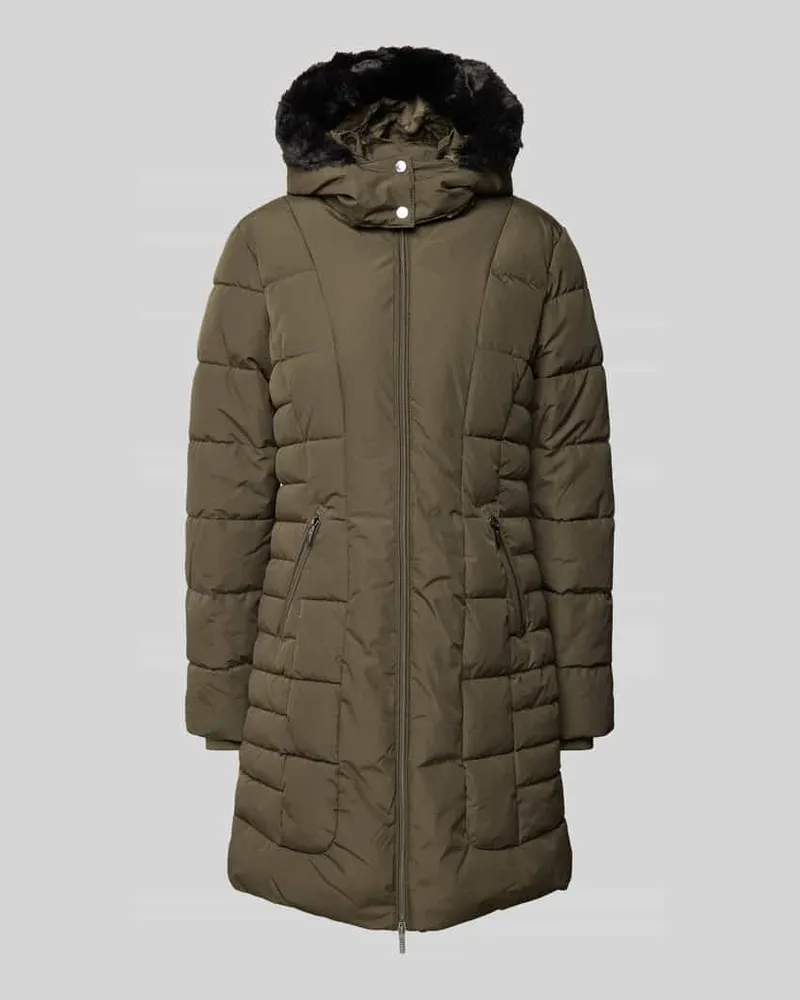 JAKE*S Steppjacke mit Zweiwege-Reißverschluss Dunkelgruen