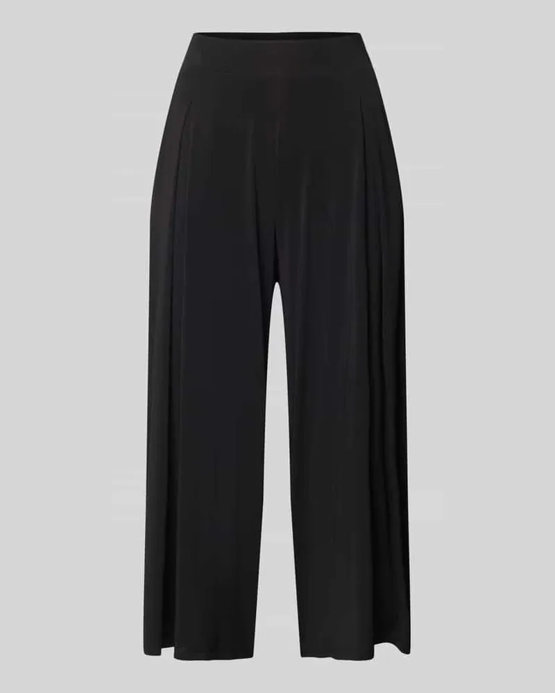 S.Oliver Wide Leg Culotte mit Kellerfalten Black