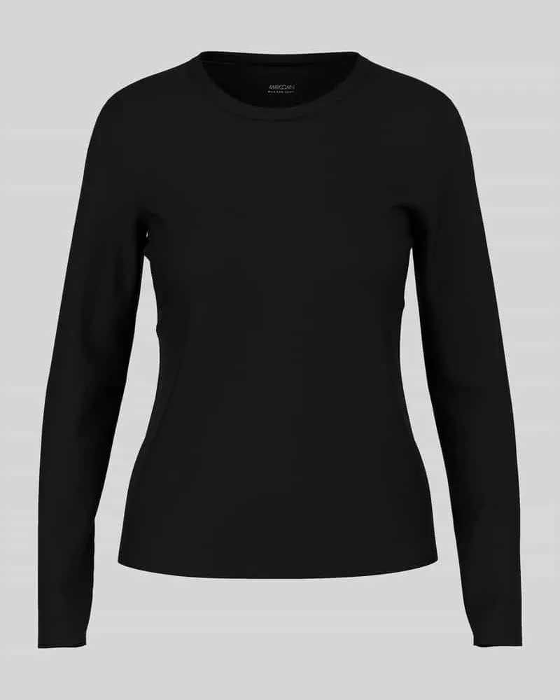 Marc Cain Langarmshirt mit Rundhalsausschnitt Black