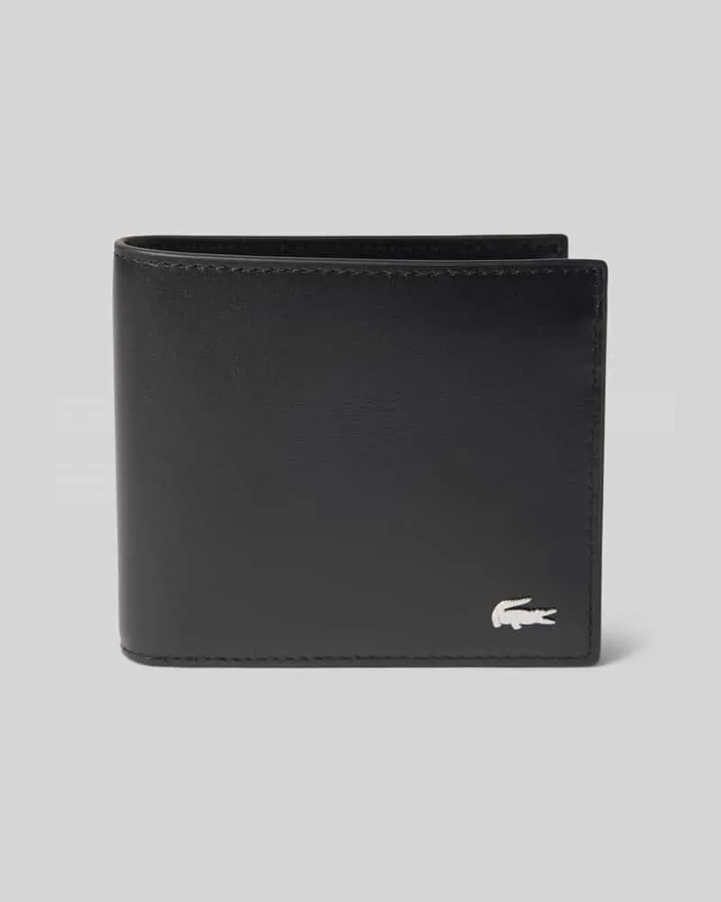 Lacoste Portemonnaie aus echtem Leder Modell 'BILLFORD Black