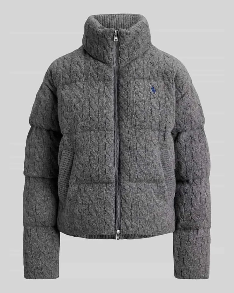 Ralph Lauren Regular Fit Steppjacke aus Woll-Kaschmir-Mix Mittelgrau