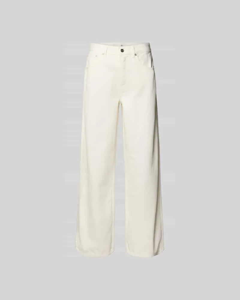 Anine Bing Wide Fit Jeans im 5-Pocket-Design Ecru