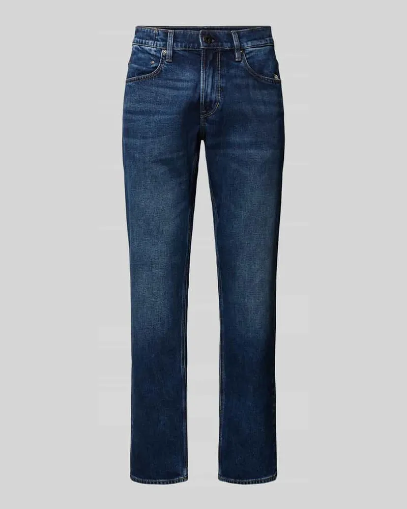 G-STAR RAW Straight Fit Jeans mit Eingrifftaschen Modell 'Mosa Jeansblau