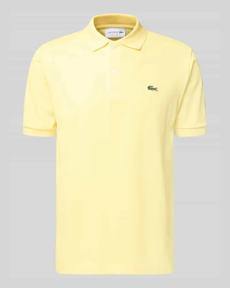 Lacoste Regular Fit Poloshirt aus reiner Baumwolle Hellgelb