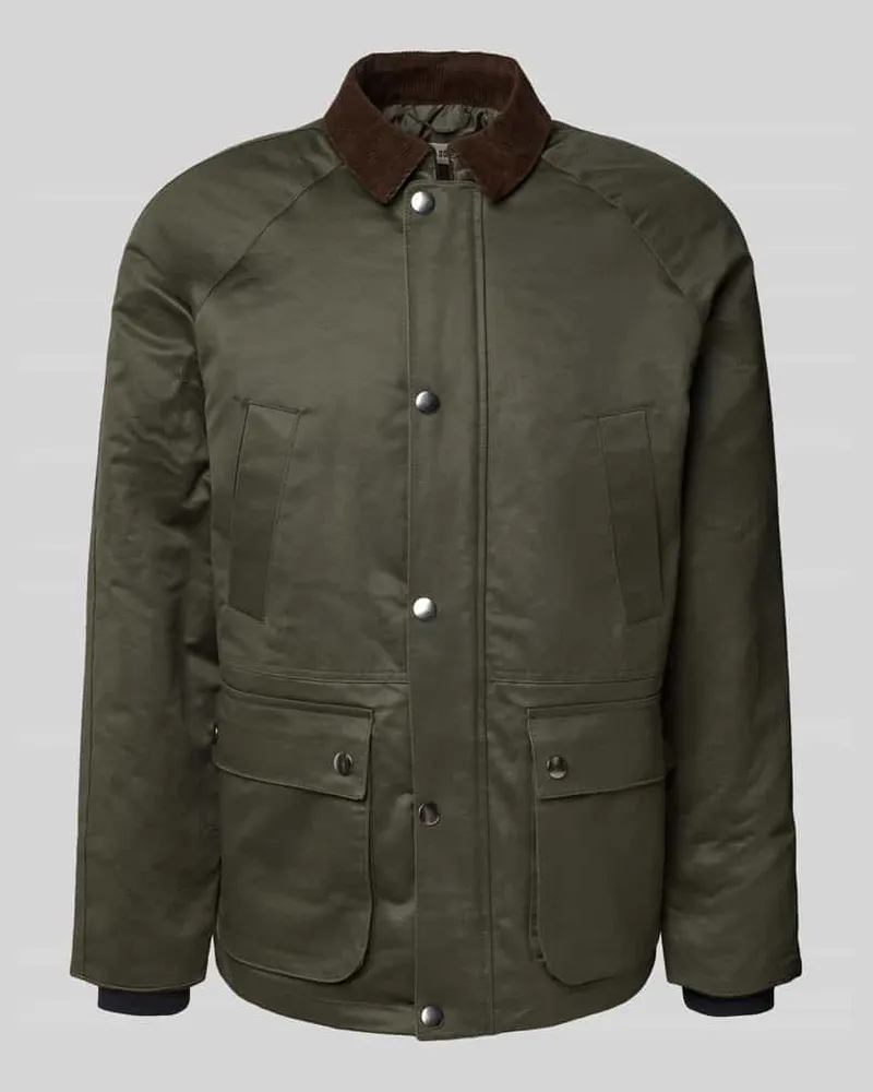 Only & Sons Regular Fit Bomberjacke aus Baumwoll-Mix Modell 'BOB Oliv