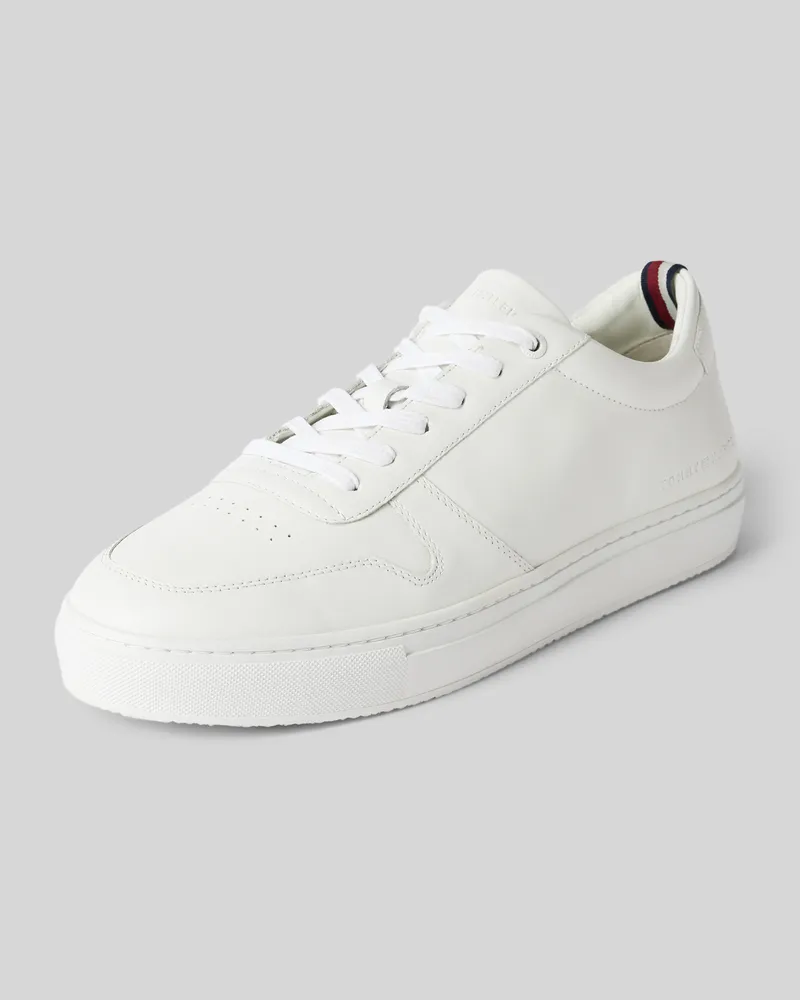 Tommy Hilfiger Sneaker aus Leder mit Label-Detail Weiss