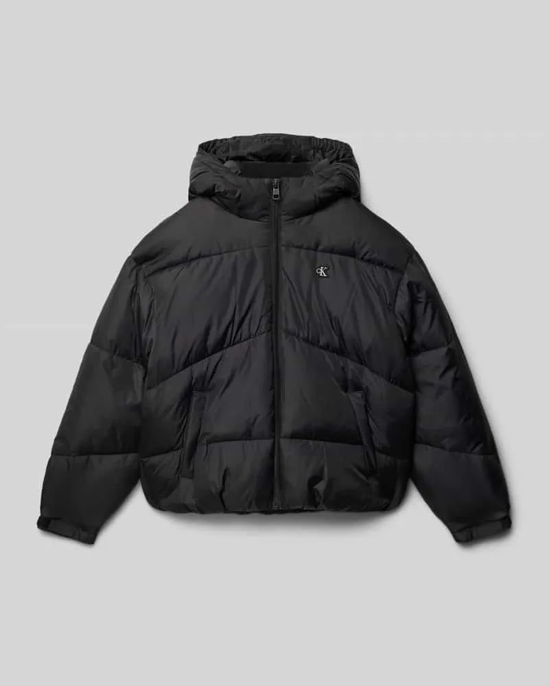 Calvin Klein Steppjacke mit Logo-Badge Black