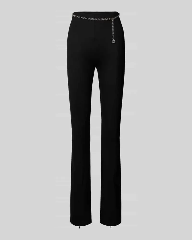 HUGO BOSS Stoffhose aus Viskose mit Gürtel Modell 'Norinda Black