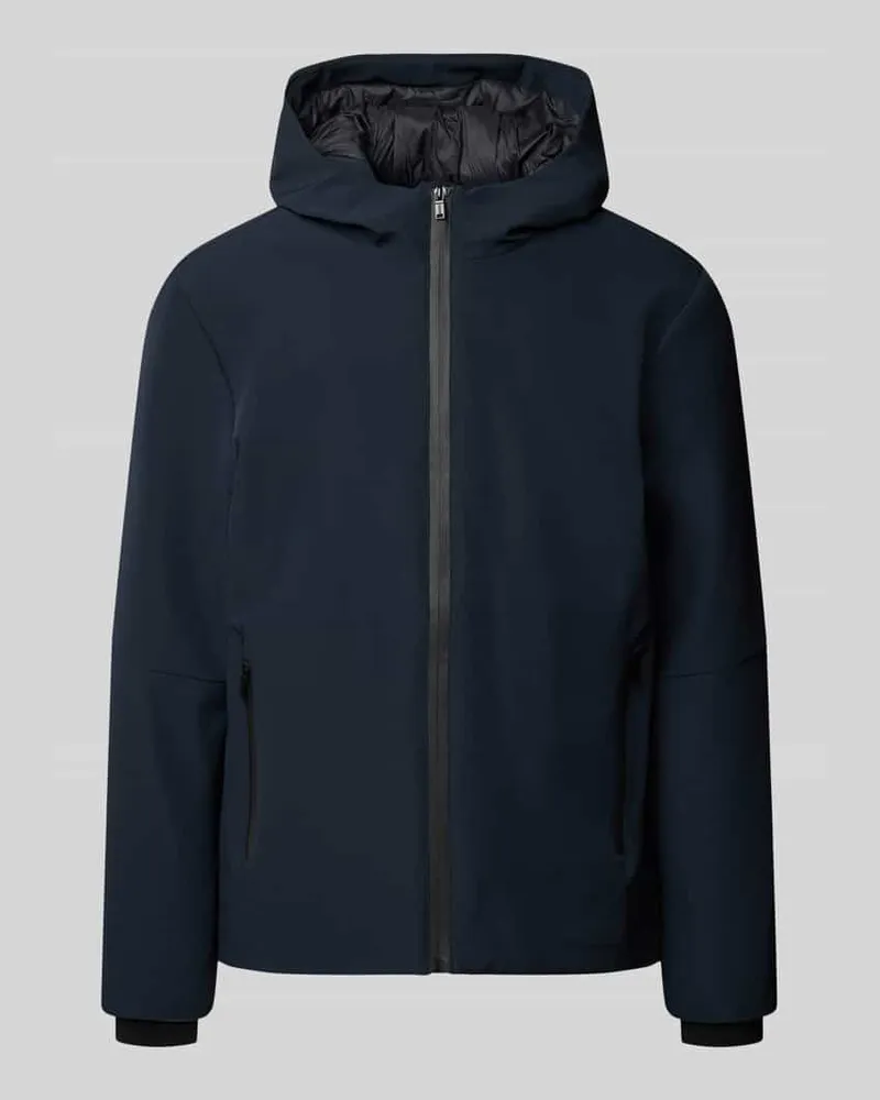 Blend Jacke mit Kapuze und Reißverschlusstaschen Modell 'EON Dunkelblau