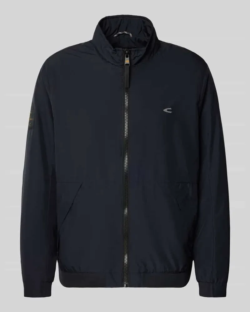 Camel Active Blouson mit Logo-Print und Stehkragen Marine