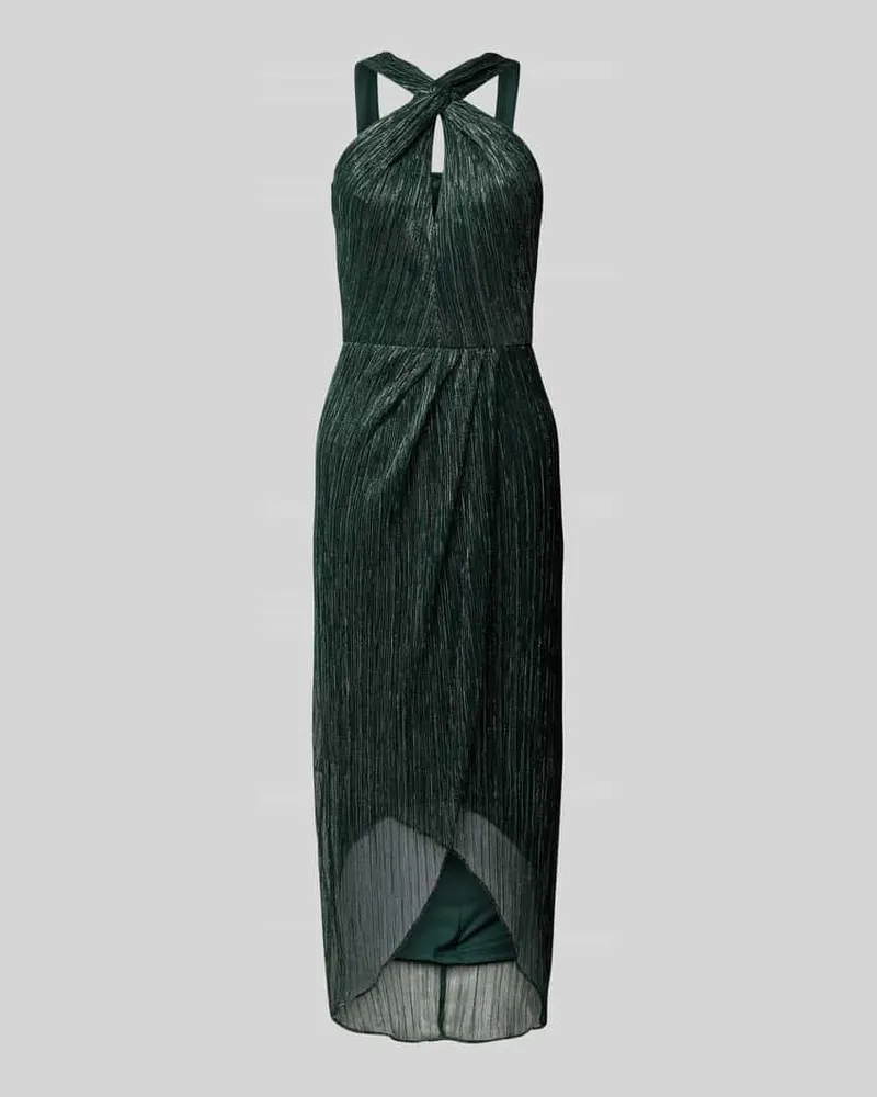 Adrianna Papell Cocktailkleid mit Knotendetail Dunkelgruen