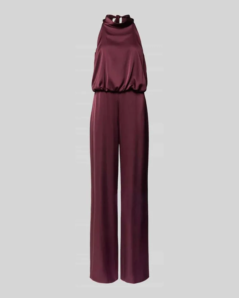 Vera Mont Regular Fit Jumpsuit mit Strukturmuster Bordeaux