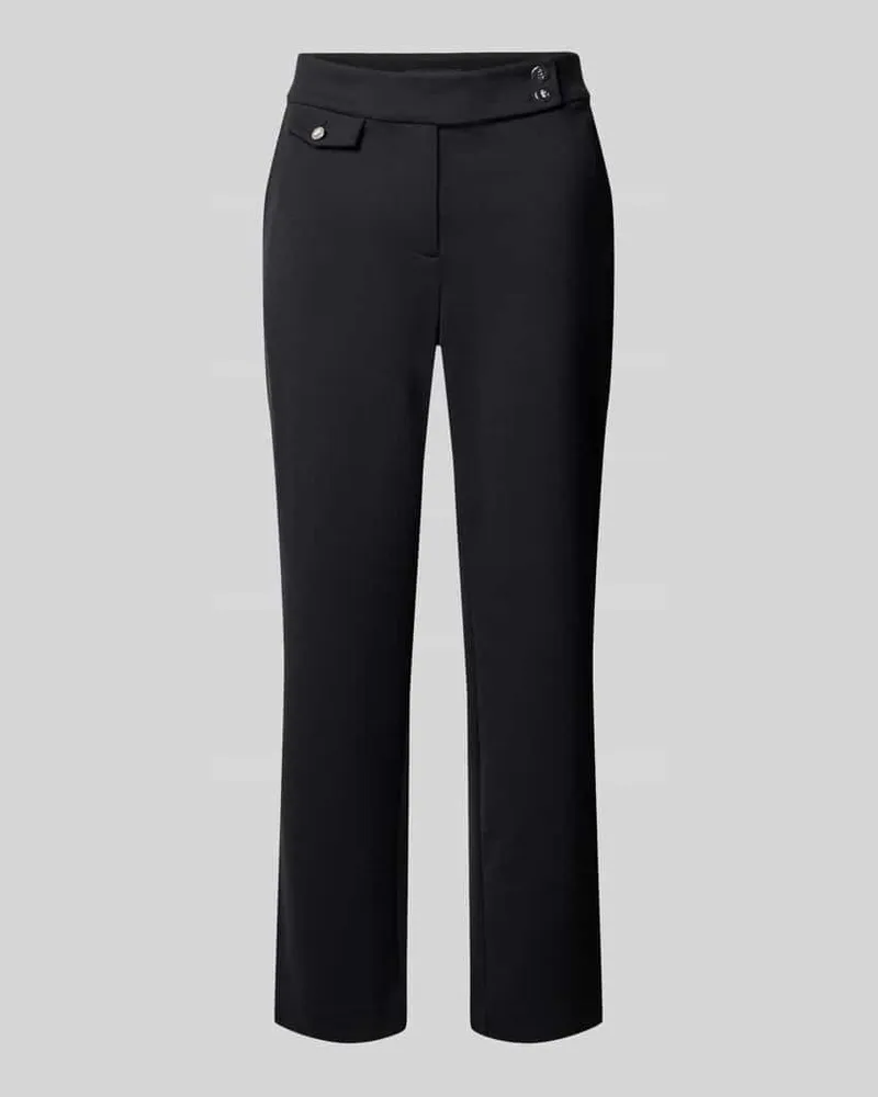 Ralph Lauren Slim Fit Stoffhose aus Viskose-Mix Modell 'ZINLEAH Black