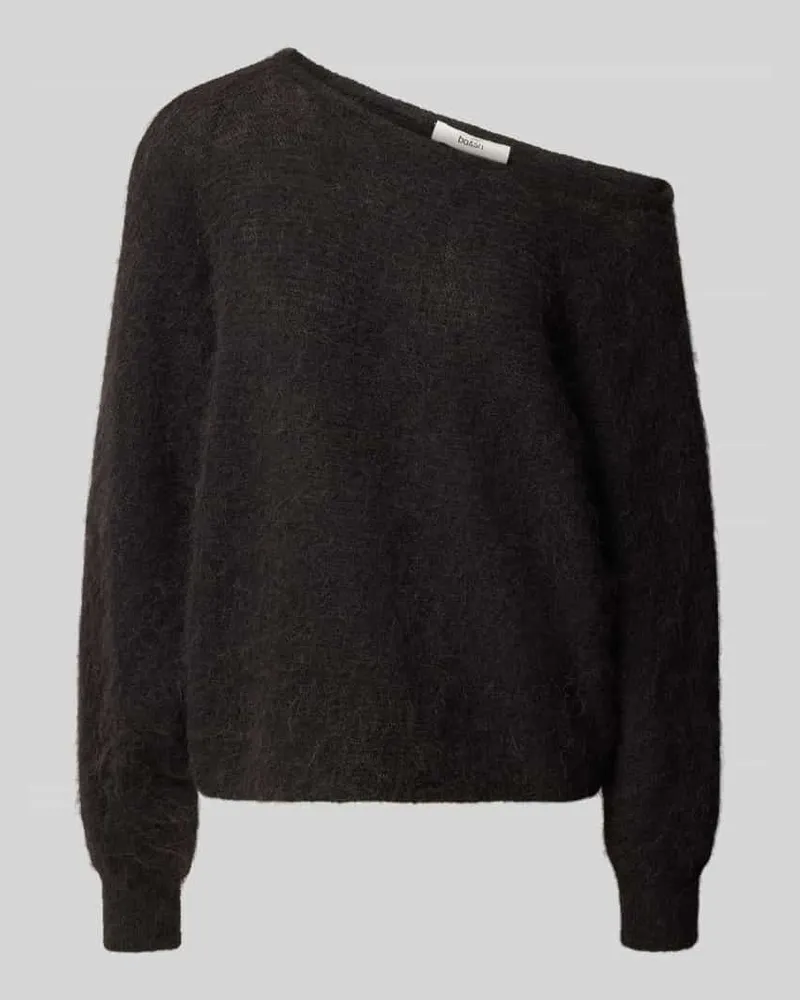 ba&sh Relaxed Fit Strickpullover aus elastischem Alpaka-Mix Black