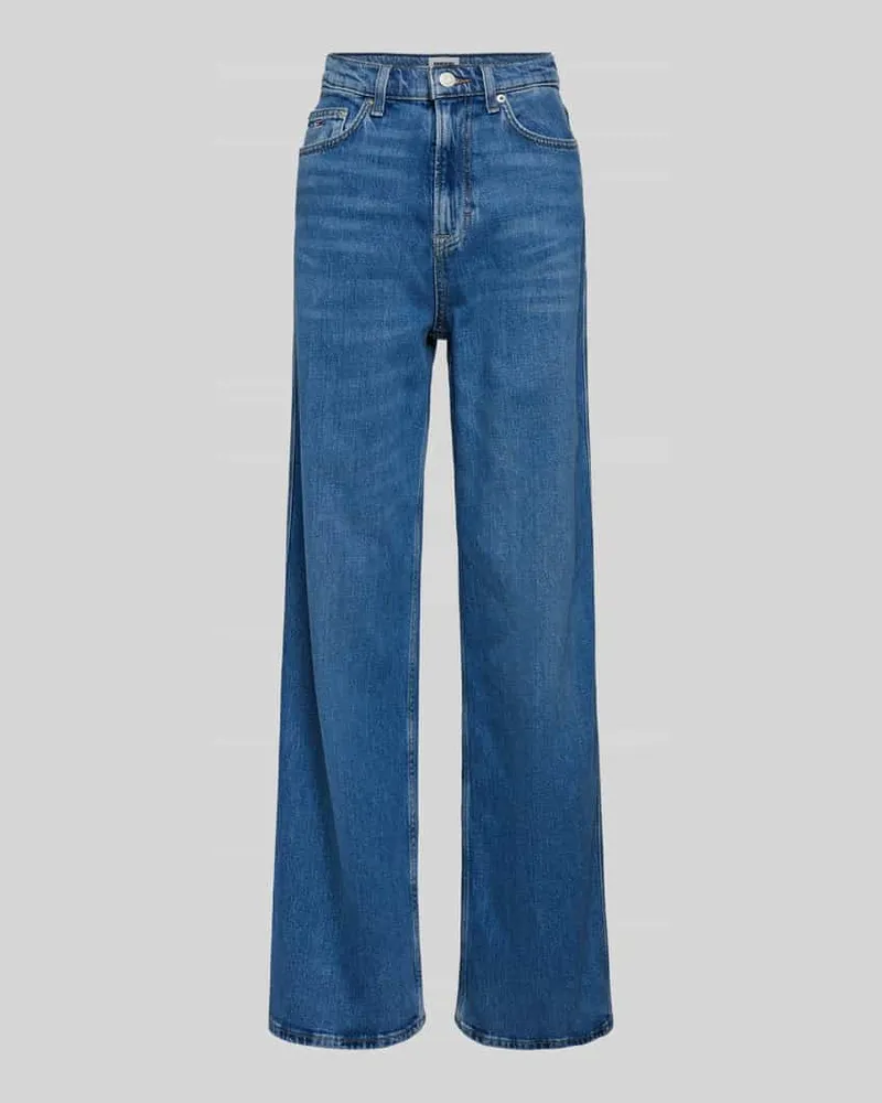 Tommy Hilfiger High Waist Wide Leg Jeans im 5-Pocket-Design Modell 'CLAIRE Jeansblau