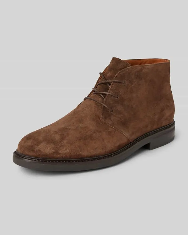 Ralph Lauren Schnürschuhe aus echtem Leder Modell 'ASHER Mittelbraun