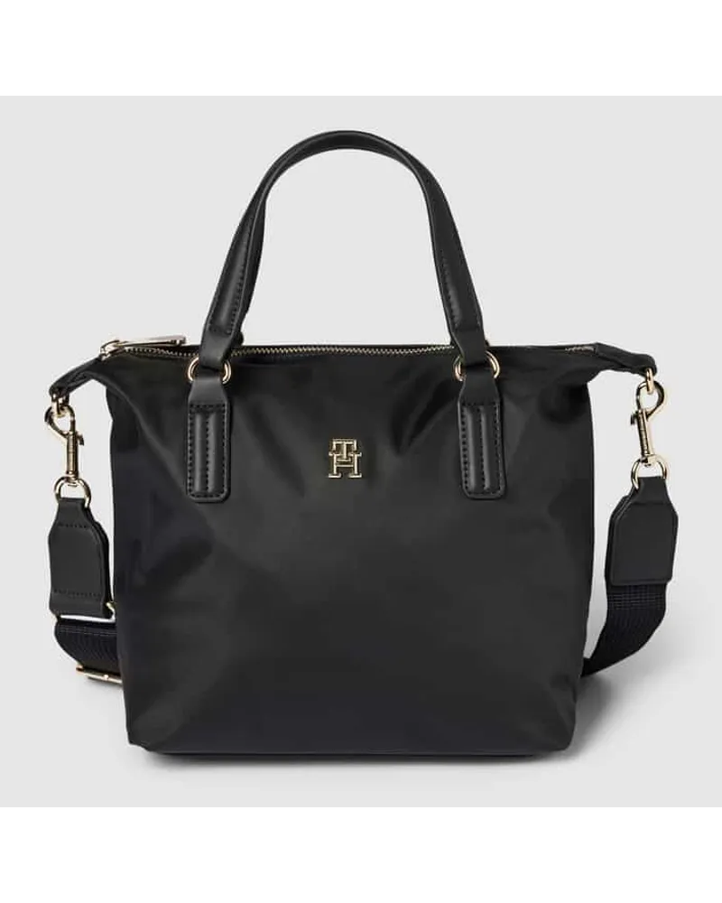 Tommy Hilfiger Tote Bag mit Label-Applikation Modell 'POPPY Black