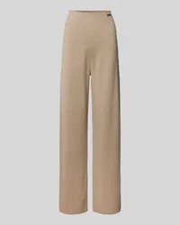 Calvin Klein Straight Leg Hose mit Label-Applikation Beige