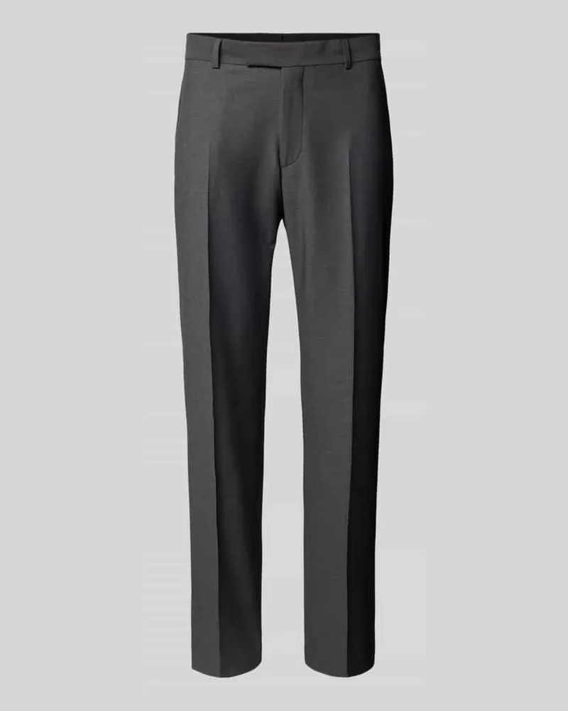 Strellson Slim Fit Anzughose mit Bügelfalten Modell 'Melwin Anthrazit
