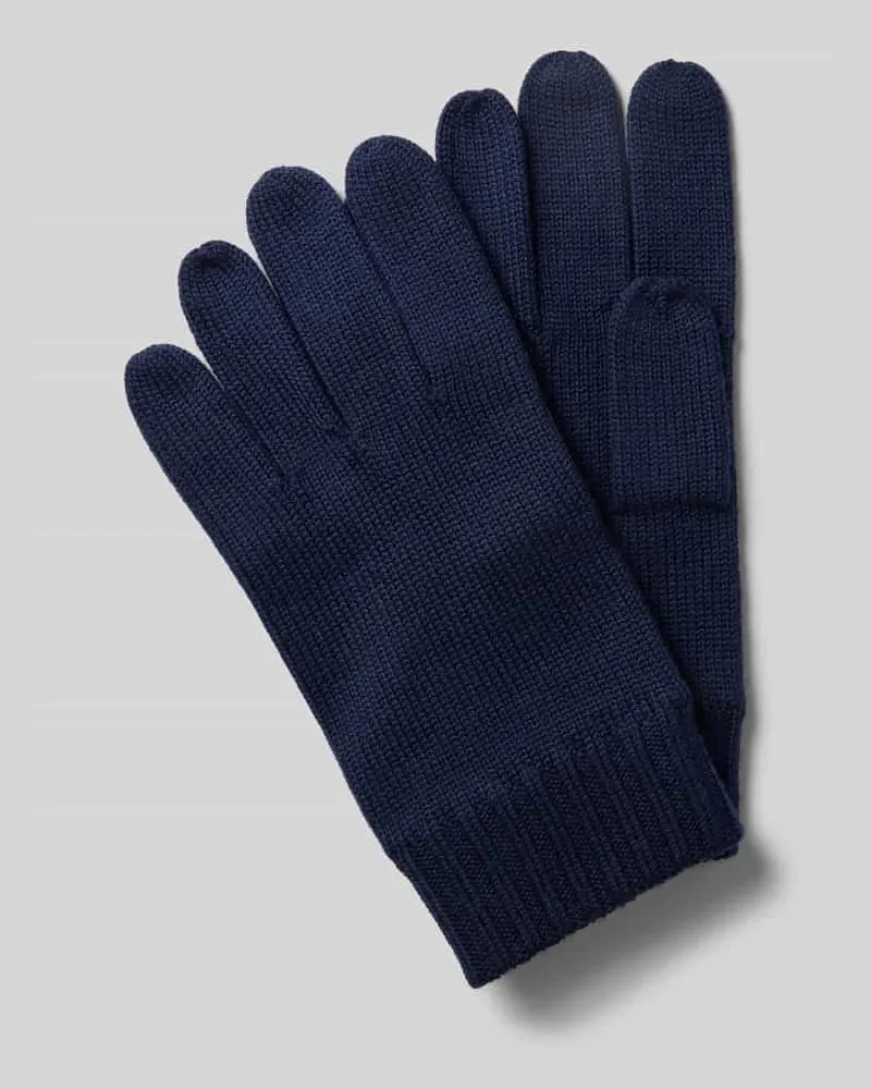 Ralph Lauren Handschuhe aus Wolle mit Label-Stitching Marine