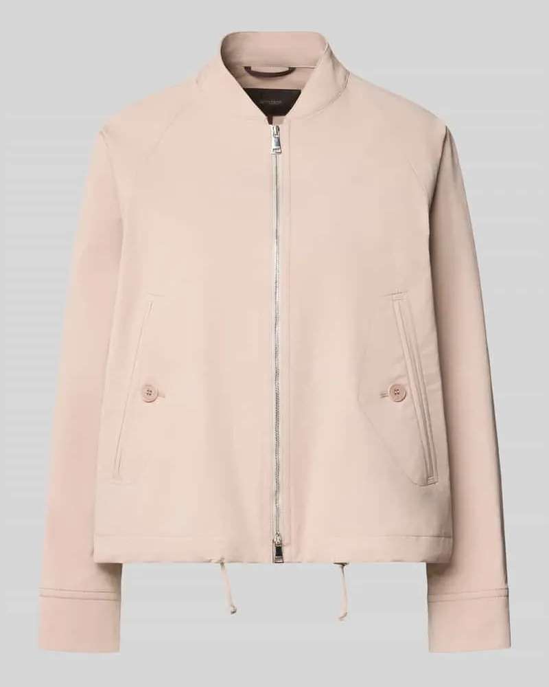 windsor. Regular Fit Jacke aus Baumwoll-Mix mit Stehkragen Mud