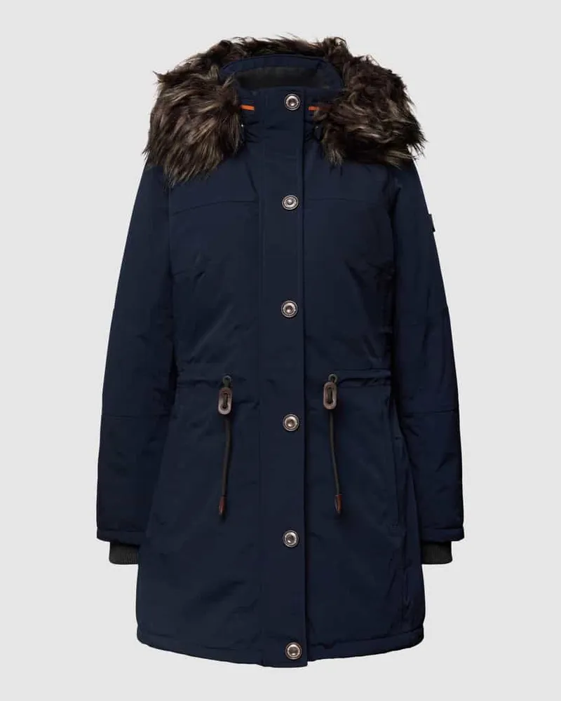 Wellensteyn Regular Fit Parka mit abnehmbarer Kapuze Modell 'WOLKENLOS Marine