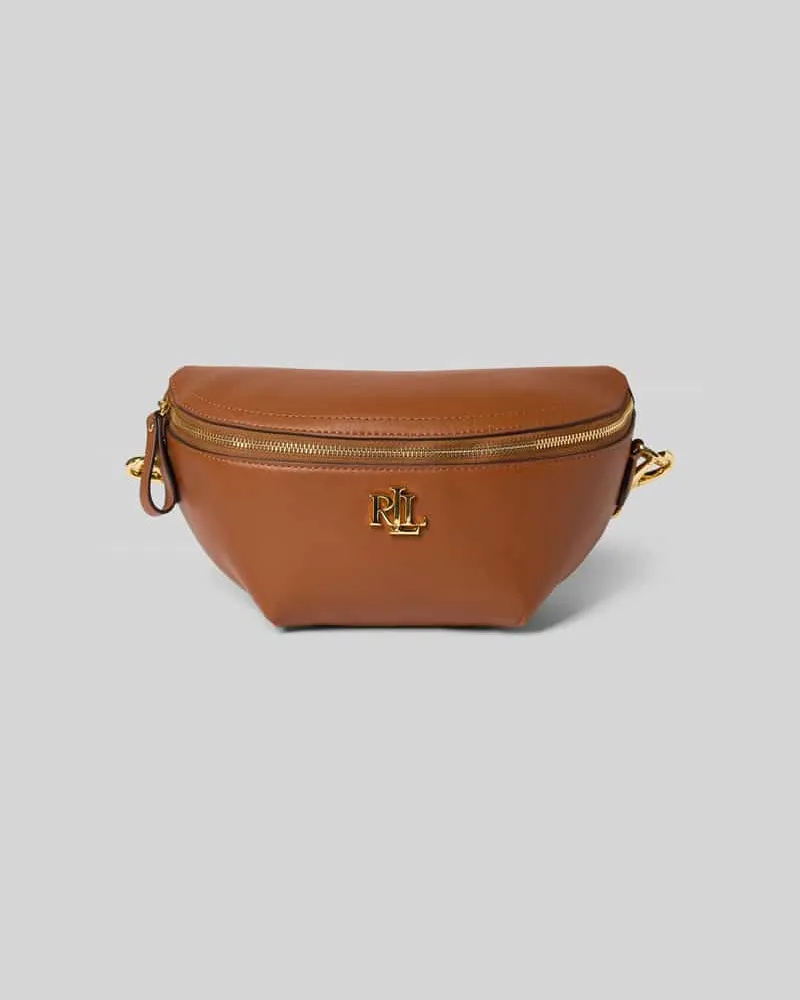 Ralph Lauren Bauchtasche aus Rindsleder mit Label-Applikation Modell 'MARCY Cognac