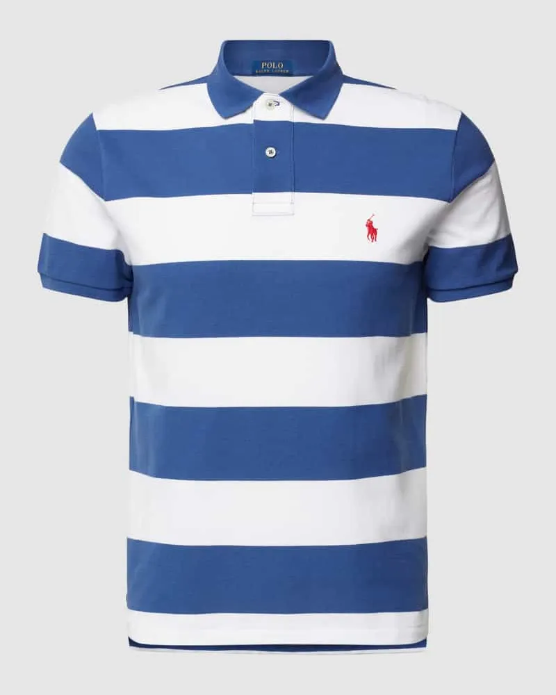 Ralph Lauren Poloshirt mit Streifenmuster Royal