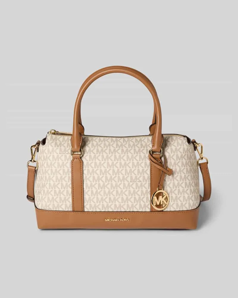 Michael Kors Handtasche mit Logo-Muster Modell 'ANDIE MD Ecru